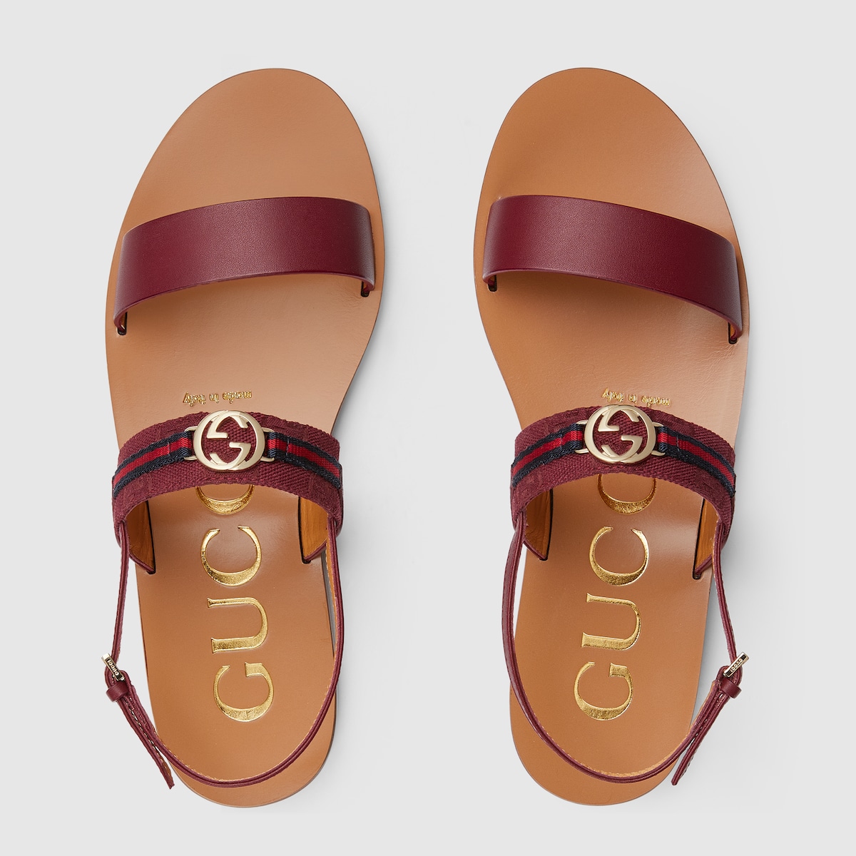 Gucci Women’s sandal with Interlocking G and Web - Image 5